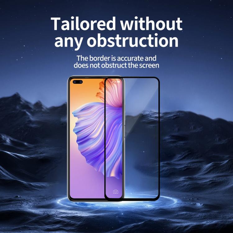 For Tecno Camon 16 Premier Do As You Wish Silk Screen Printed HD Tempered Glass Film - Black