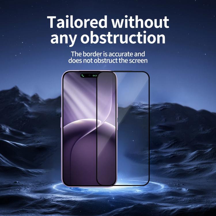 For Tecno Pova 4 Pro Do As You Wish Silk Screen Printed HD Tempered Glass Film - Black