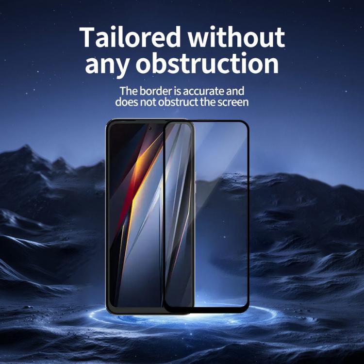 For Tecno Pova Neo 3 Do As You Wish Silk Screen Printed HD Tempered Glass Film - Black