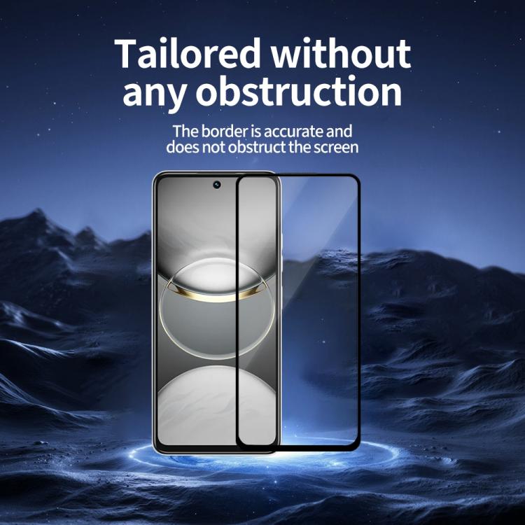 For Tecno Spark 30 Pro Do As You Wish Silk Screen Printed HD Tempered Glass Film - Black