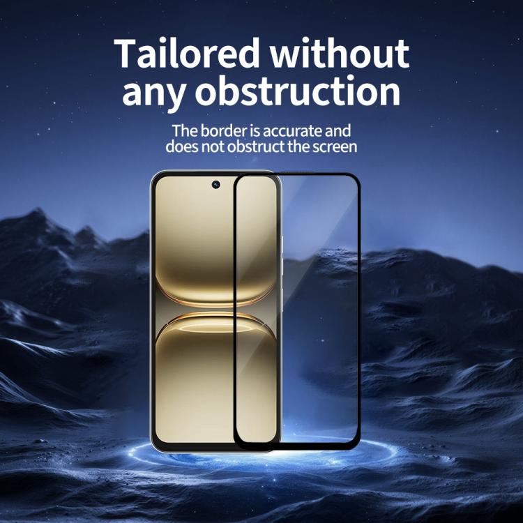 For Tecno Spark 40 4G Do As You Wish Silk Screen Printed HD Tempered Glass Film - Black