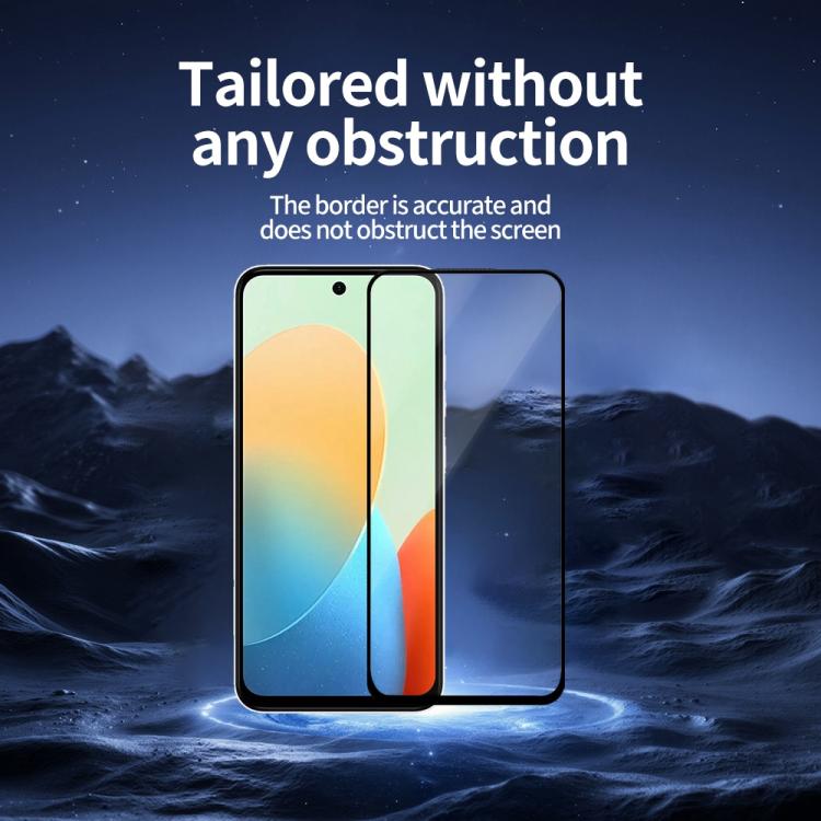 For Tecno Spark Go 1 Do As You Wish Silk Screen Printed HD Tempered Glass Film - Black