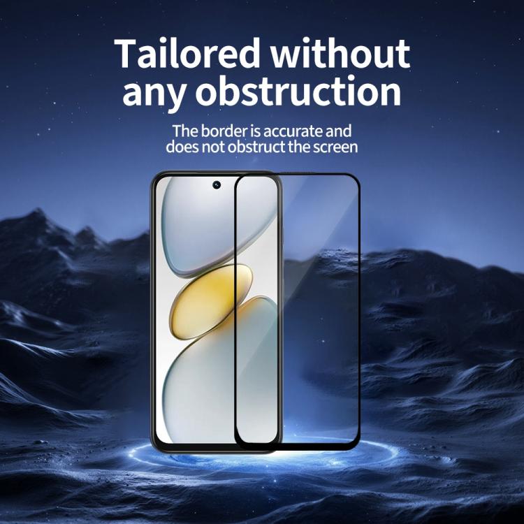 For Tecno Spark Go 1 2025 Do As You Wish Silk Screen Printed HD Tempered Glass Film - Black