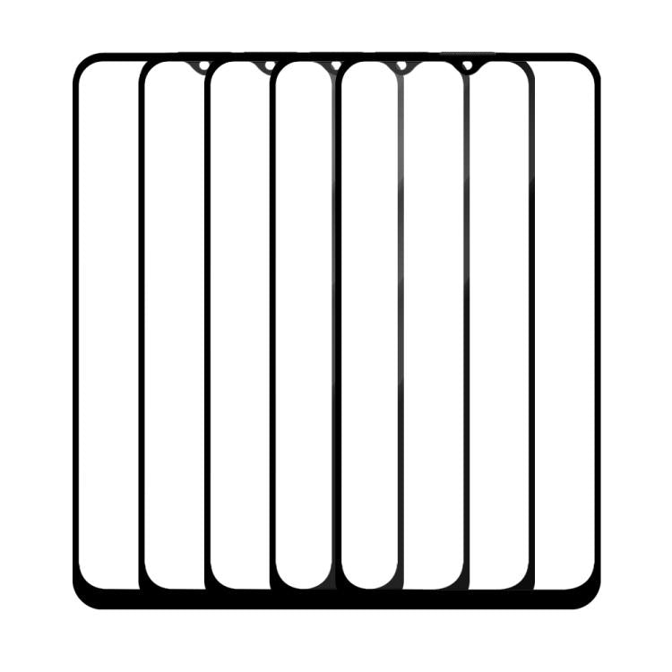 For Tecno Camon 12 5pcs / Pack Do As You Wish Silk Screen Printed HD Tempered Glass Film - Black