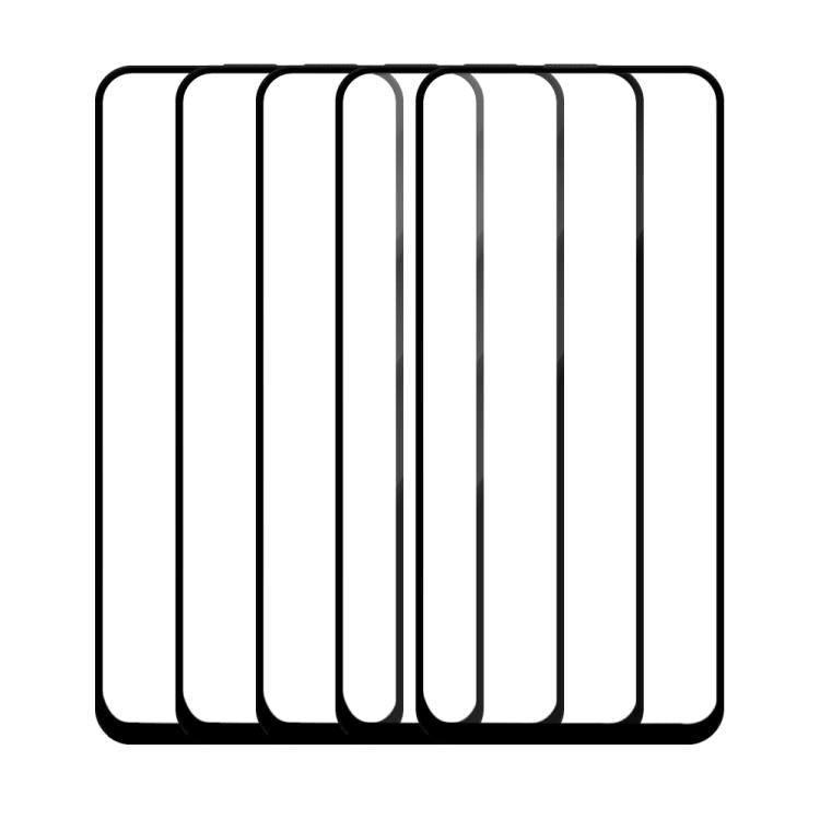 For Tecno Camon 15 5pcs / Pack Do As You Wish Silk Screen Printed HD Tempered Glass Film - Black