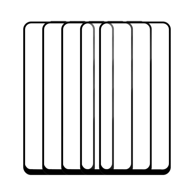 For Tecno Camon 15 Premier 5pcs / Pack Do As You Wish Silk Screen Printed HD Tempered Glass Film - Black