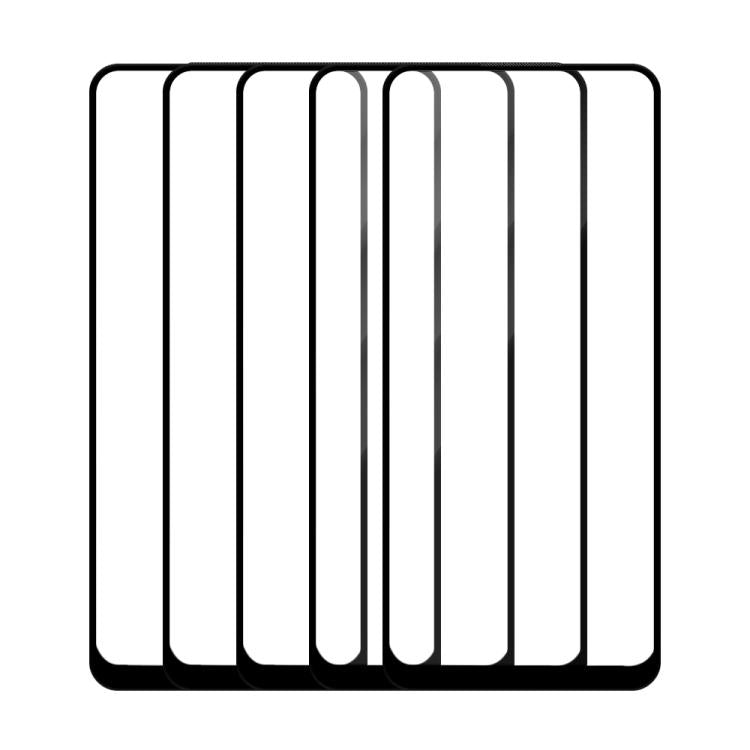 For Tecno Camon 16 5pcs / Pack Do As You Wish Silk Screen Printed HD Tempered Glass Film - Black
