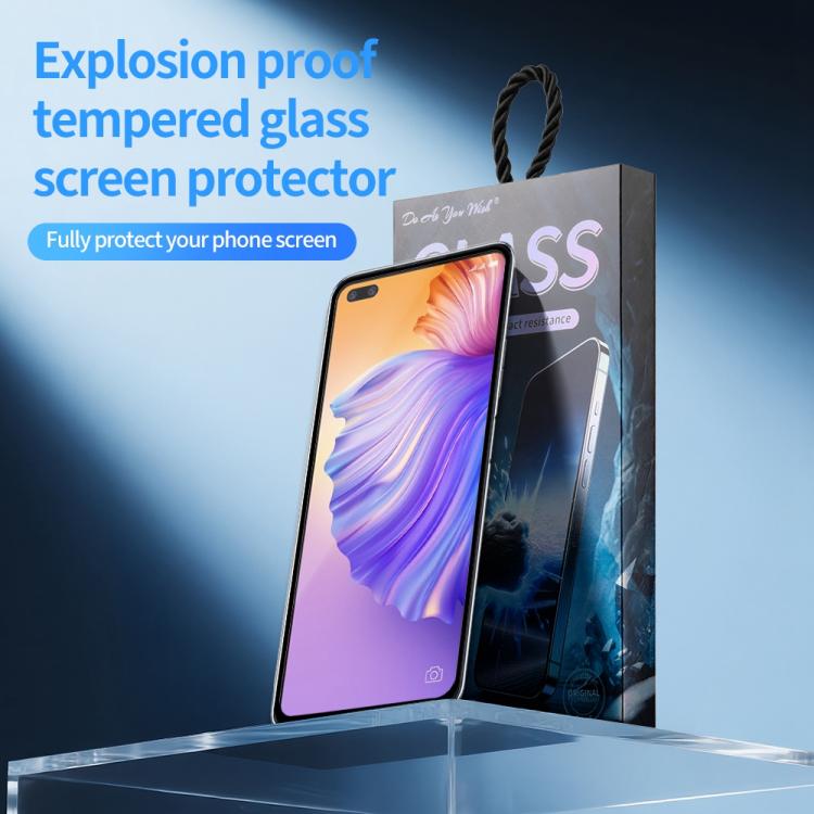 For Tecno Camon 16 Premier 5pcs / Pack Do As You Wish Silk Screen Printed HD Tempered Glass Film - Black