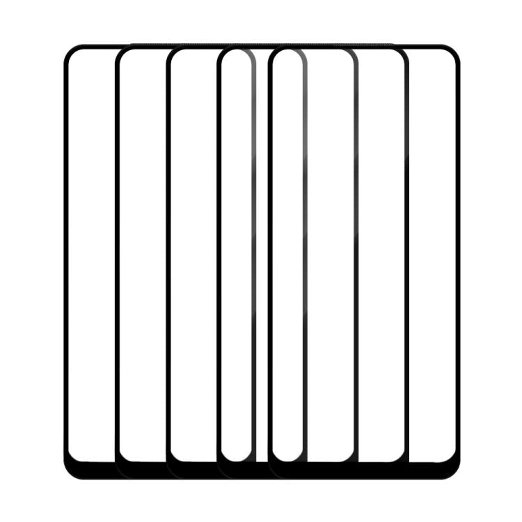 For Tecno Camon 16 Pro 5pcs / Pack Do As You Wish Silk Screen Printed HD Tempered Glass Film - Black