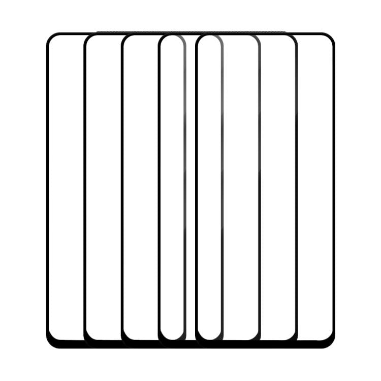 For Tecno Camon 17 5pcs / Pack Do As You Wish Silk Screen Printed HD Tempered Glass Film - Black