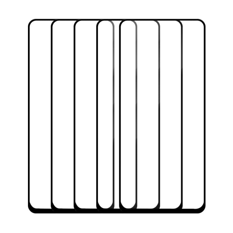 For Tecno Camon 19 Pro 4G / 5G 5pcs / Pack Do As You Wish Silk Screen Printed HD Tempered Glass Film - Black