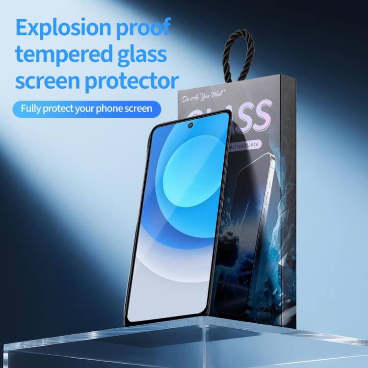 For Tecno Camon 19 Pro 4G / 5G 5pcs / Pack Do As You Wish Silk Screen Printed HD Tempered Glass Film - Black