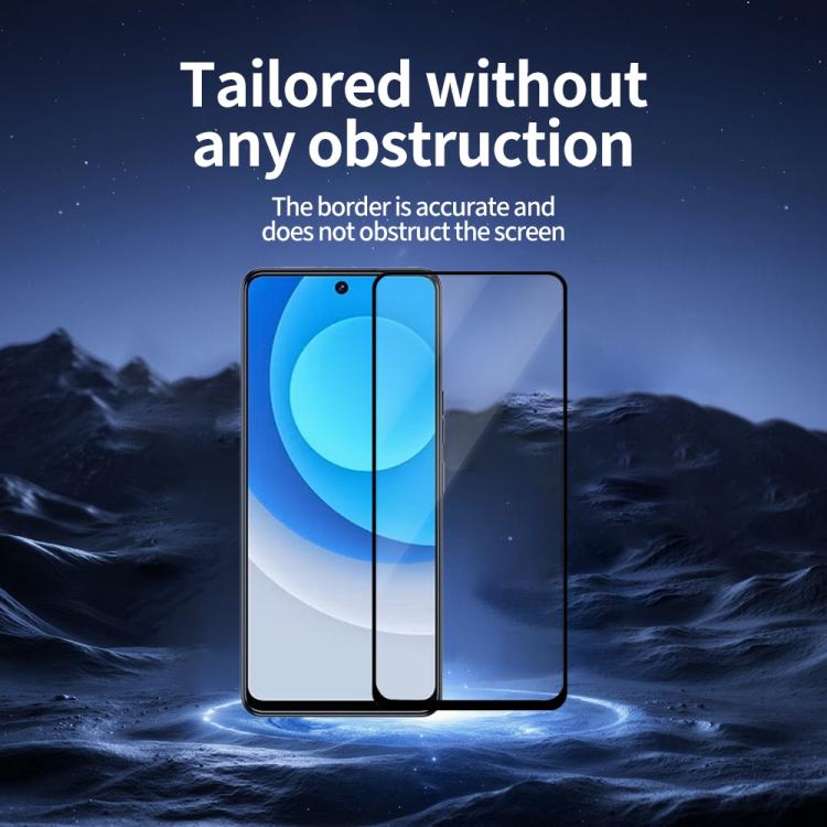 For Tecno Camon 19 Pro 4G / 5G 5pcs / Pack Do As You Wish Silk Screen Printed HD Tempered Glass Film - Black