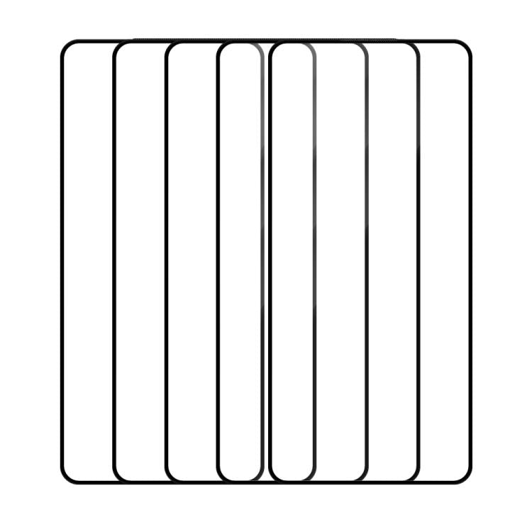 For Tecno Camon 20 5pcs / Pack Do As You Wish Silk Screen Printed HD Tempered Glass Film - Black