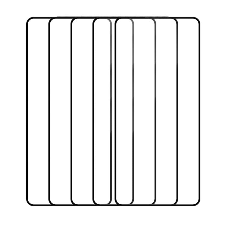 For Tecno Camon 30 5G 5pcs / Pack Do As You Wish Silk Screen Printed HD Tempered Glass Film - Black