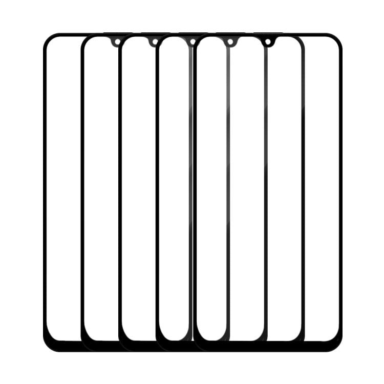 For Tecno Pouvoir 3 Plus 5pcs / Pack Do As You Wish Silk Screen Printed HD Tempered Glass Film - Black
