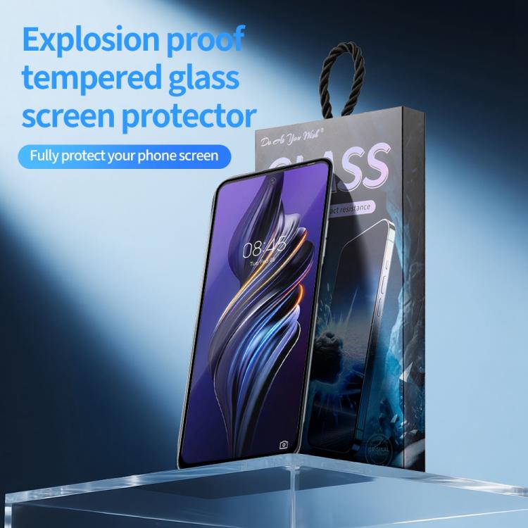 For Tecno Pova 3 5pcs / Pack Do As You Wish Silk Screen Printed HD Tempered Glass Film - Black