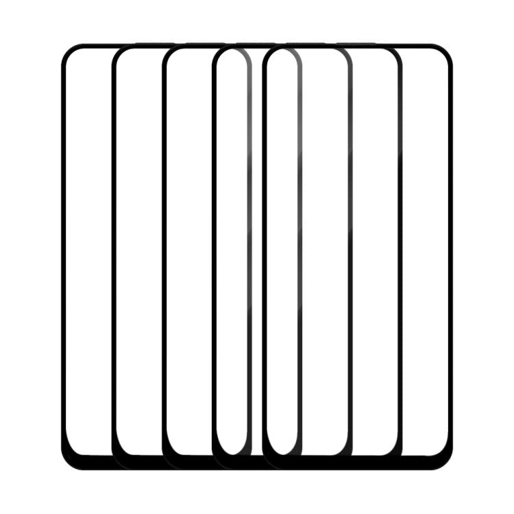 For Tecno Pova 4 5pcs / Pack Do As You Wish Silk Screen Printed HD Tempered Glass Film - Black