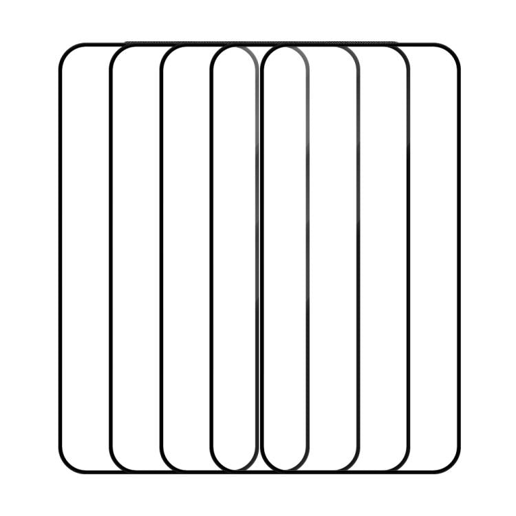 For Tecno Pova 4 Pro 5pcs / Pack Do As You Wish Silk Screen Printed HD Tempered Glass Film - Black