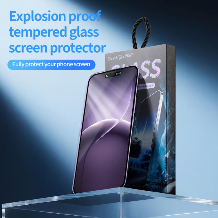 For Tecno Pova 4 Pro 5pcs / Pack Do As You Wish Silk Screen Printed HD Tempered Glass Film - Black