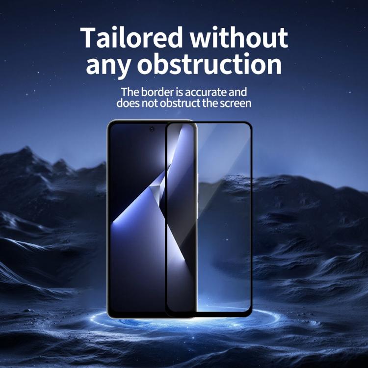 For Tecno Pova 5 Pro 5pcs / Pack Do As You Wish Silk Screen Printed HD Tempered Glass Film - Black