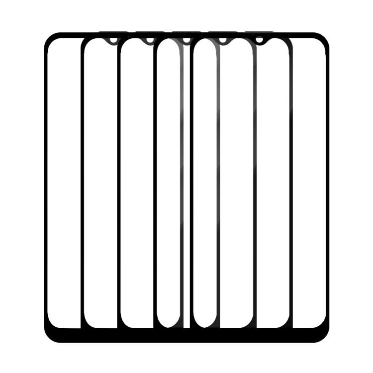 For Tecno Spark 4 Lite 5pcs / Pack Do As You Wish Silk Screen Printed HD Tempered Glass Film - Black