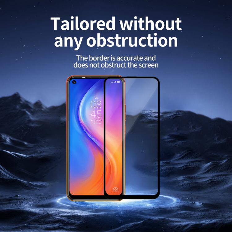 For Tecno Spark 5 Pro 5pcs / Pack Do As You Wish Silk Screen Printed HD Tempered Glass Film - Black