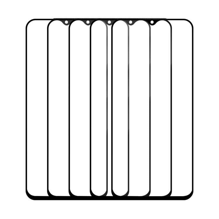 For Tecno Spark 9 Pro 5pcs / Pack Do As You Wish Silk Screen Printed HD Tempered Glass Film - Black