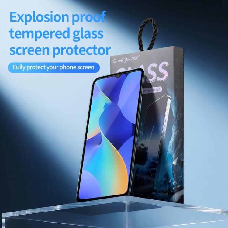For Tecno Spark 10 4G / 5G 5pcs / Pack Do As You Wish Silk Screen Printed HD Tempered Glass Film - Black