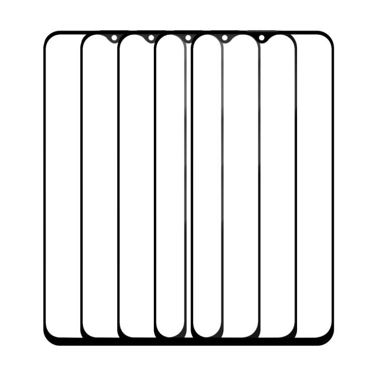 For Tecno Spark 10C 5pcs / Pack Do As You Wish Silk Screen Printed HD Tempered Glass Film - Black