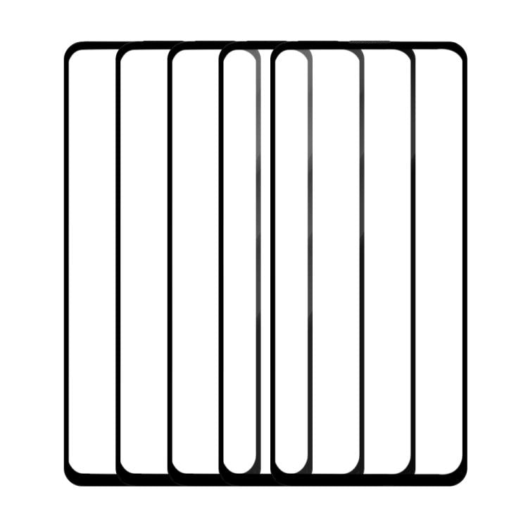 For Tecno Spark 20 Pro 4G 5pcs / Pack Do As You Wish Silk Screen Printed HD Tempered Glass Film - Black
