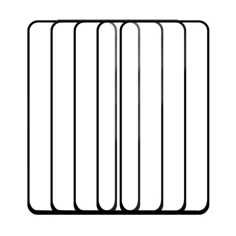 For Tecno Spark 30C 4G 5pcs / Pack Do As You Wish Silk Screen Printed HD Tempered Glass Film - Black