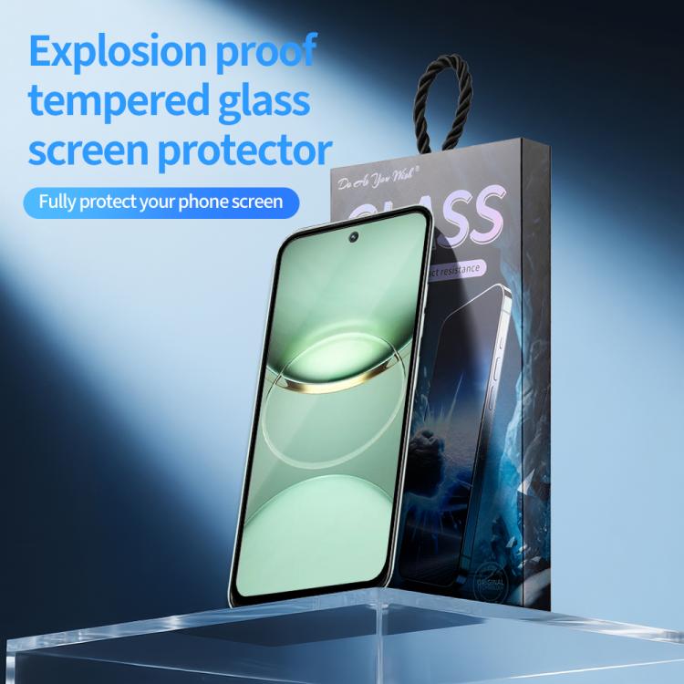 For Tecno Spark 30C 4G 5pcs / Pack Do As You Wish Silk Screen Printed HD Tempered Glass Film - Black