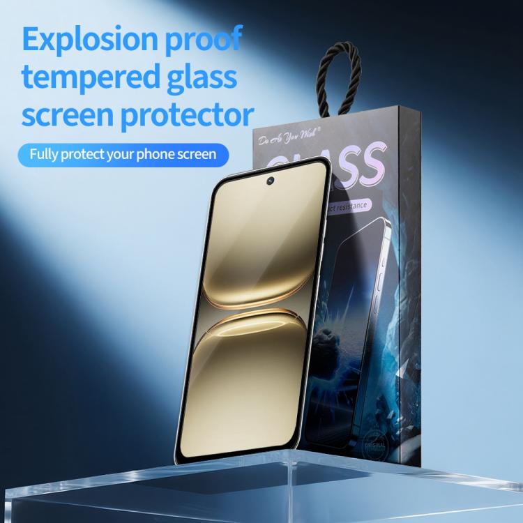 For Tecno Spark 40 4G 5pcs / Pack Do As You Wish Silk Screen Printed HD Tempered Glass Film - Black