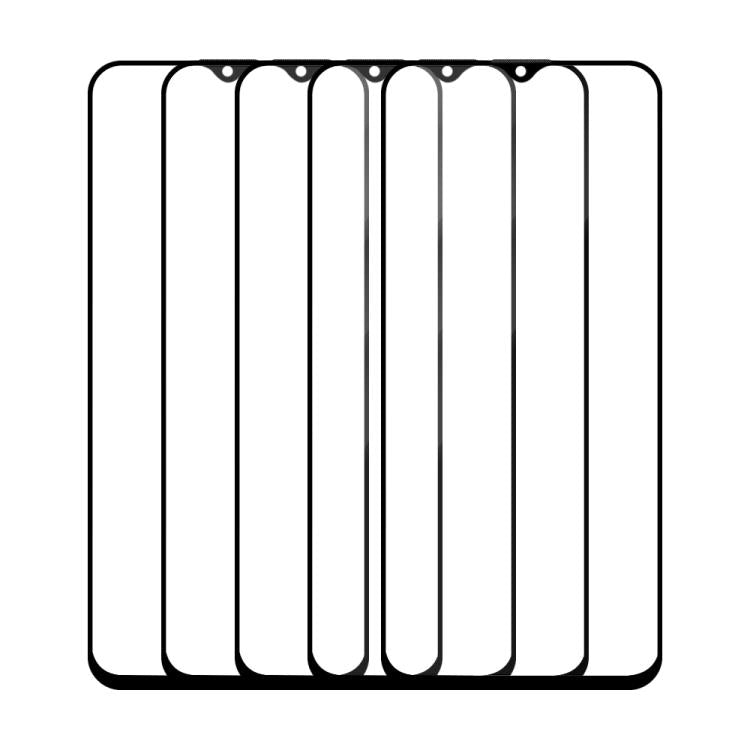 For Tecno Spark Go 2025 5pcs / Pack Do As You Wish Silk Screen Printed HD Tempered Glass Film - Black