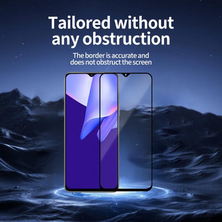For Tecno Spark Go 2025 5pcs / Pack Do As You Wish Silk Screen Printed HD Tempered Glass Film - Black