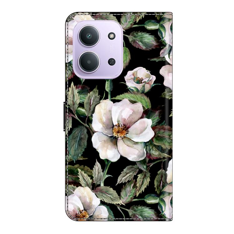 For Redmi 15C 5G / 4G EU 173mm Crystal-Like Painted Vegan Leather Phone Case