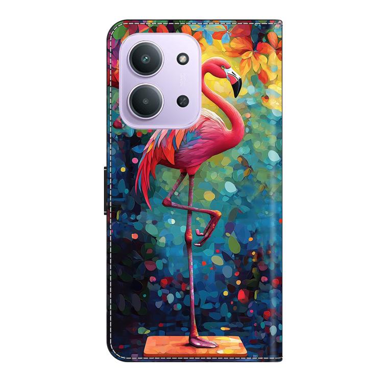 For Redmi 15C 5G / 4G EU 173mm Crystal-Like Painted Vegan Leather Phone Case