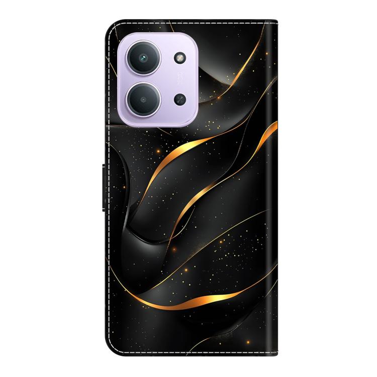 For Redmi 15C 5G / 4G EU 173mm Crystal-Like Painted Vegan Leather Phone Case