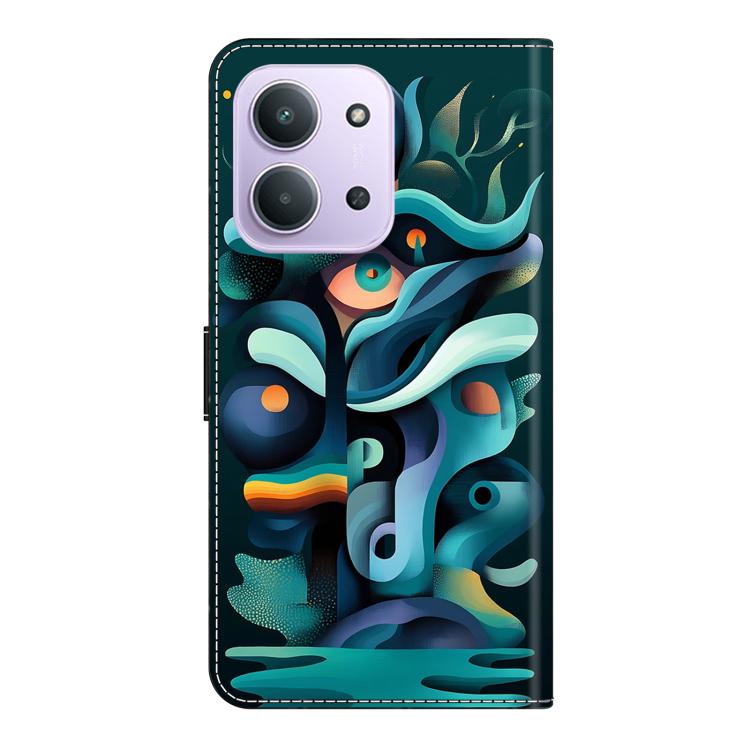 For Redmi 15C 5G / 4G EU 173mm Crystal-Like Painted Vegan Leather Phone Case