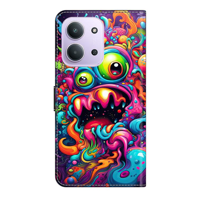 For Redmi 15C 5G / 4G EU 173mm Crystal-Like Painted Vegan Leather Phone Case