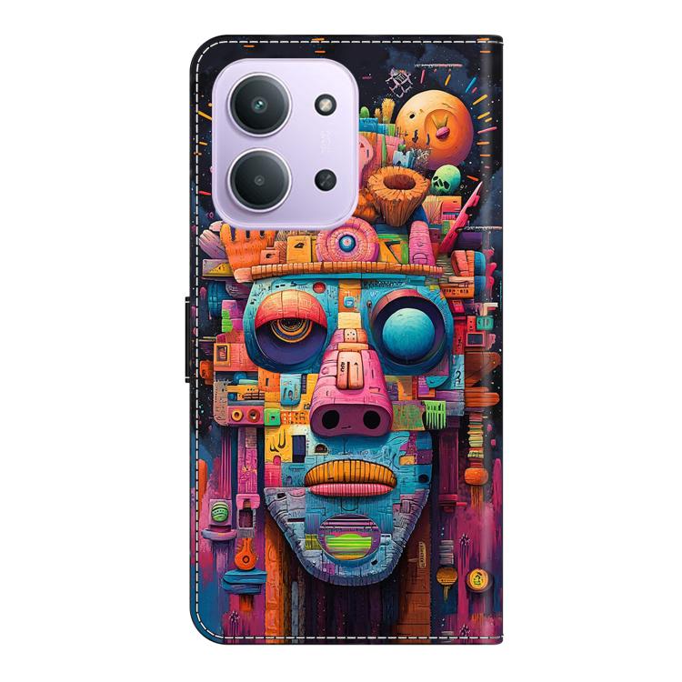 For Redmi 15C 5G / 4G EU 173mm Crystal-Like Painted Vegan Leather Phone Case