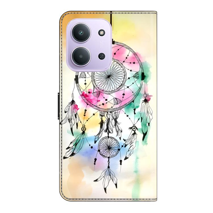 For Redmi 15C 5G / 4G EU 173mm Crystal-Like Painted Vegan Leather Phone Case