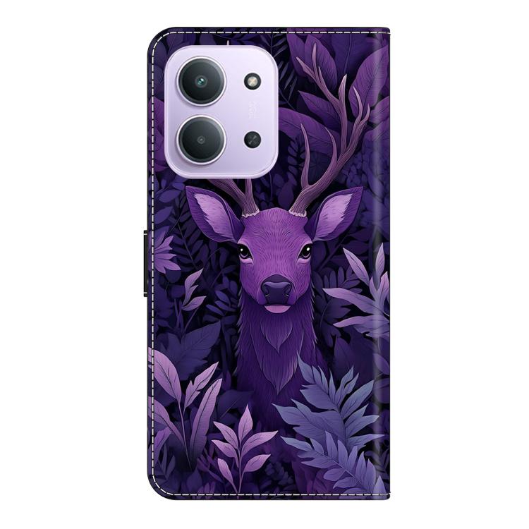 For Redmi 15C 5G / 4G EU 173mm Crystal-Like Painted Vegan Leather Phone Case