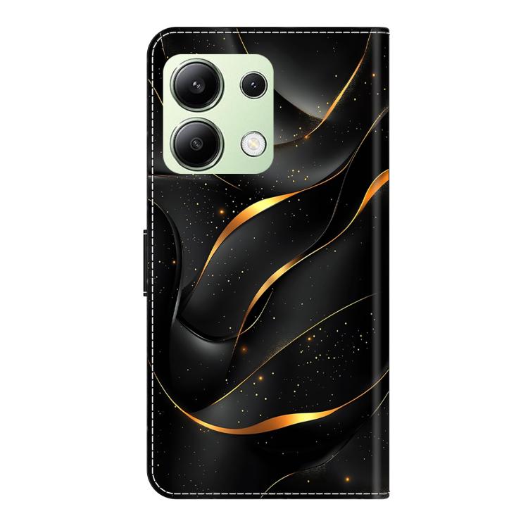 For Redmi Note 13 4G Crystal-Like Painted Vegan Leather Phone Case