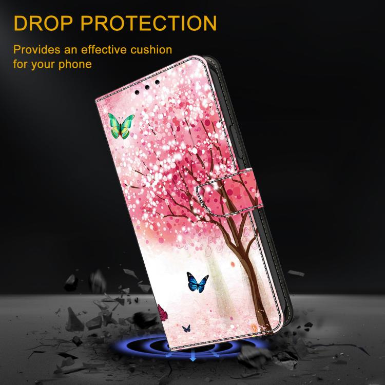 For Redmi Note 13 4G Crystal-Like Painted Vegan Leather Phone Case