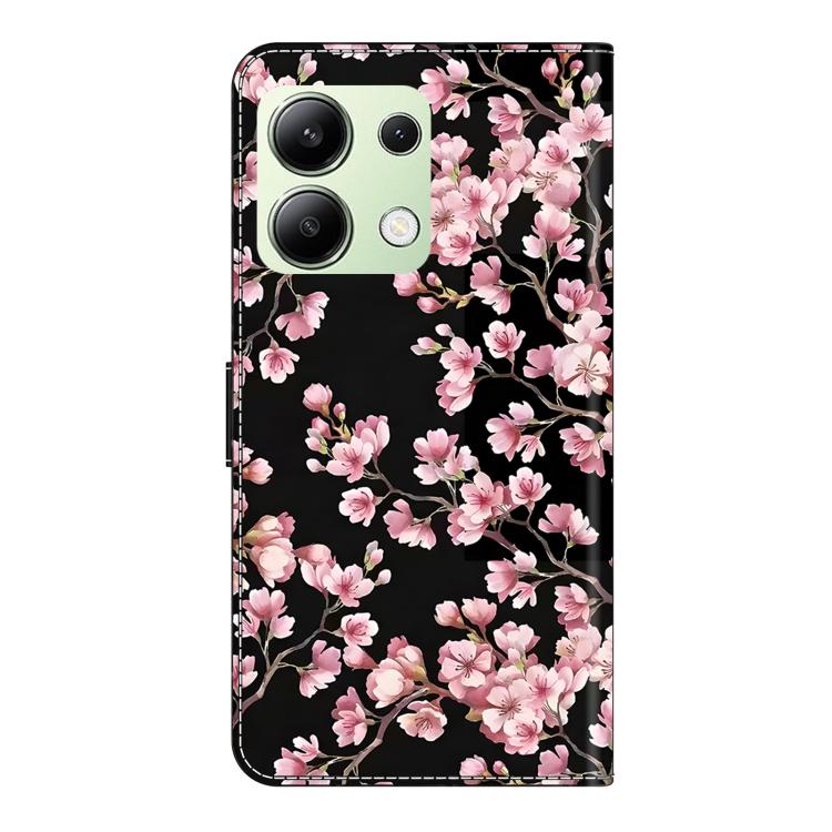 For Redmi Note 13 4G Crystal-Like Painted Vegan Leather Phone Case