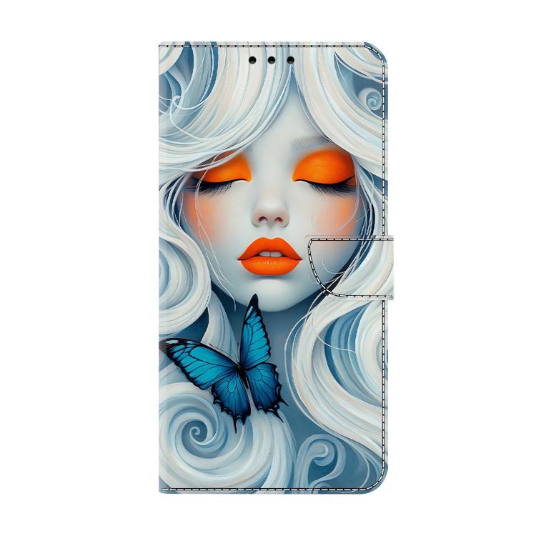 For Redmi Note 13 4G Crystal-Like Painted Vegan Leather Phone Case