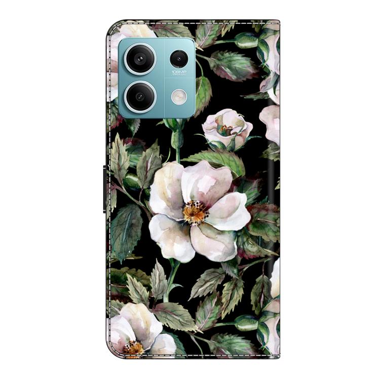 For Redmi Note 13 5G Crystal-Like Painted Vegan Leather Phone Case
