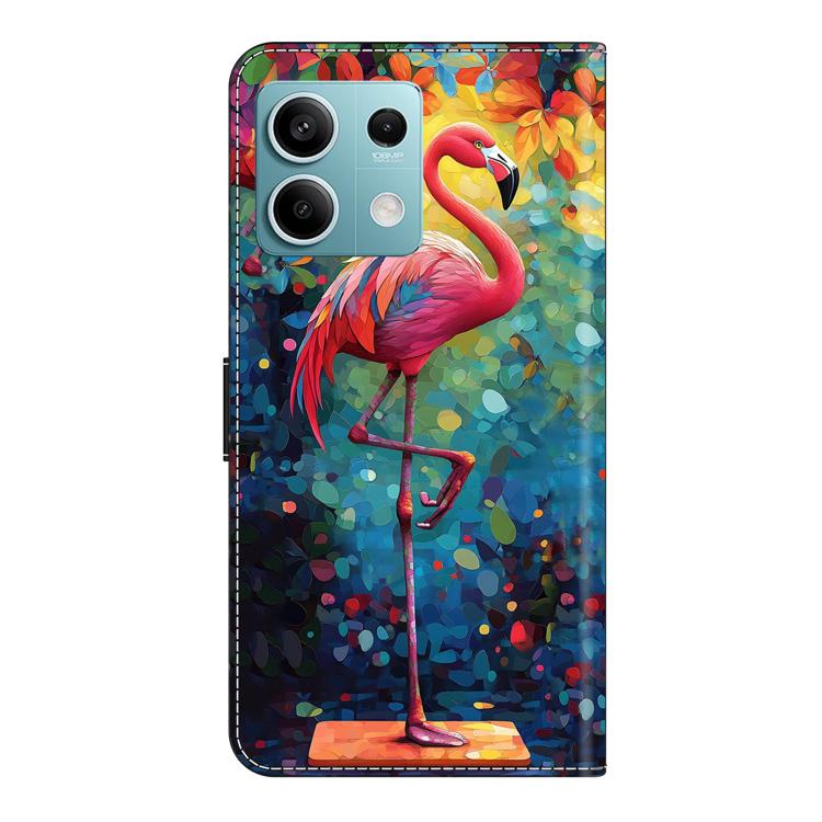 For Redmi Note 13 5G Crystal-Like Painted Vegan Leather Phone Case